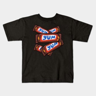 Chocolate Bars - Snack Lover Art Kids T-Shirt